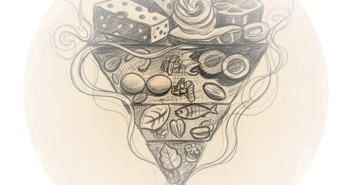 Inverted food pyramid