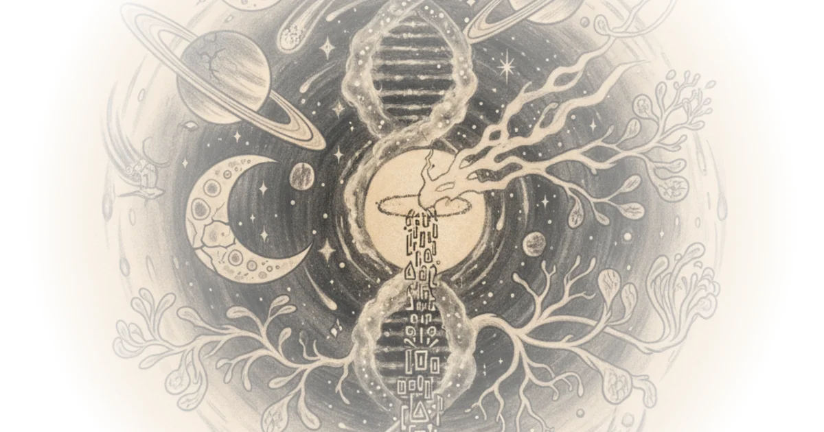 Your dna's codes are (probably) from outer space