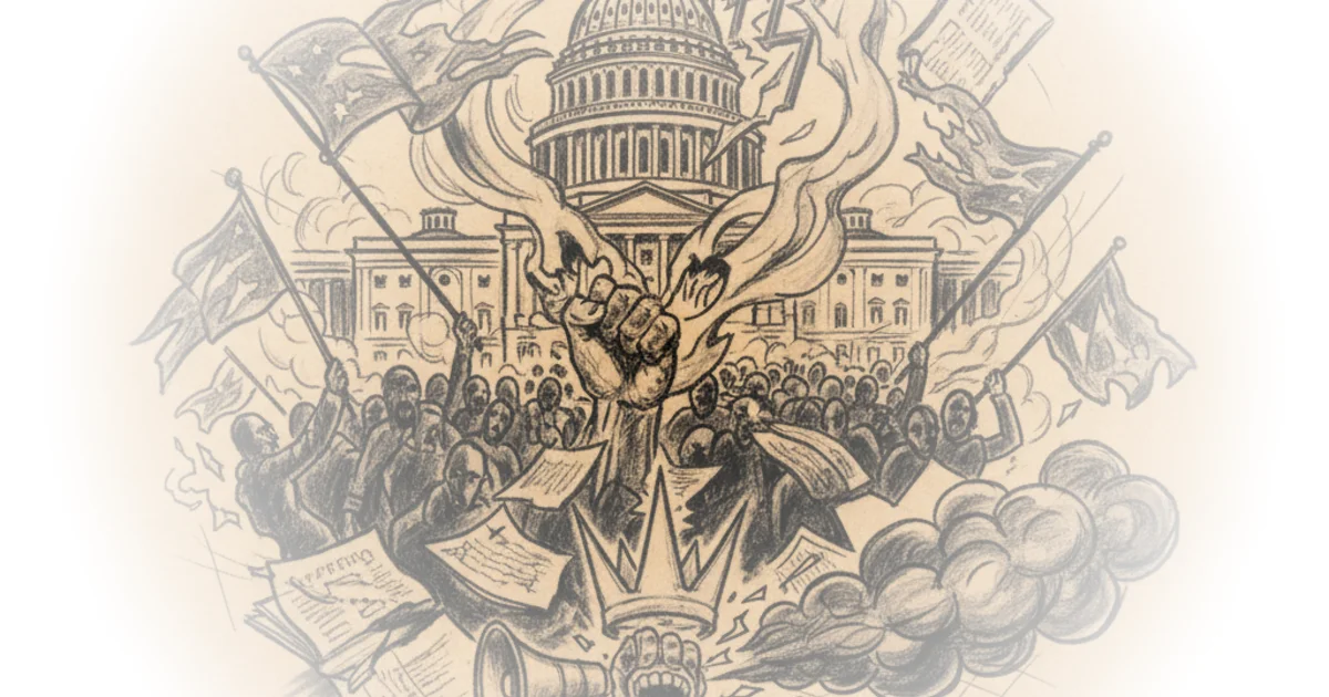 American insurrection at the capitol