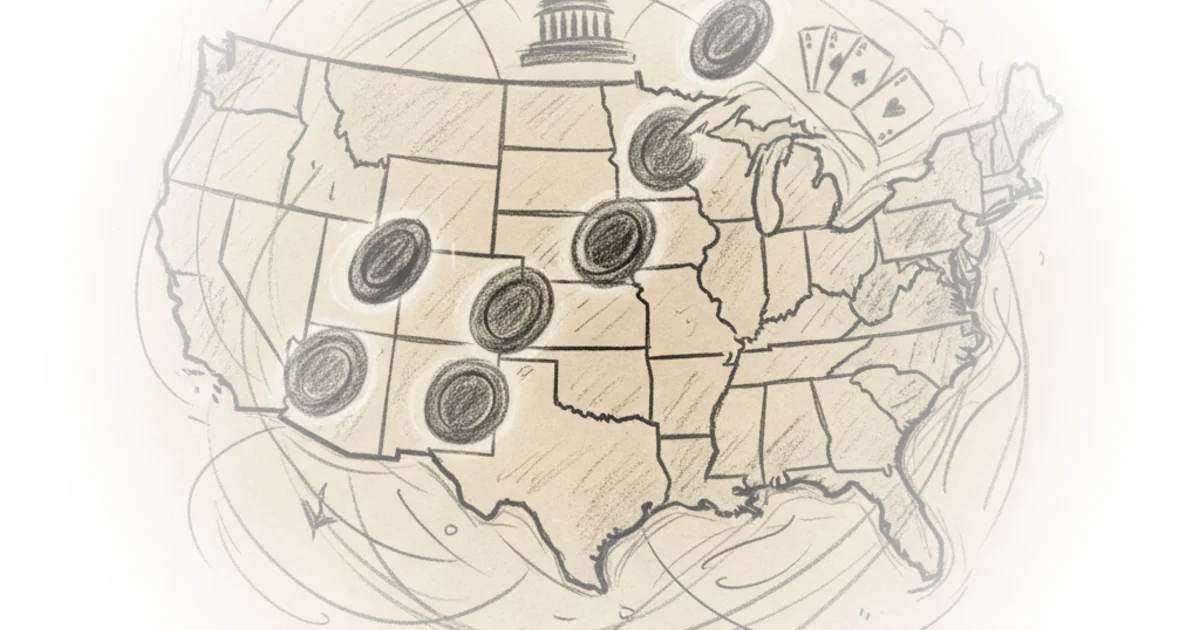 We played connect 4 by travelling to actual US states
