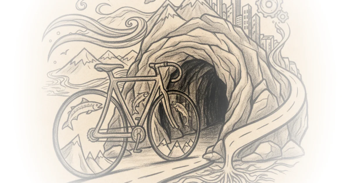 How is a bike tunnel this freak'n great!?