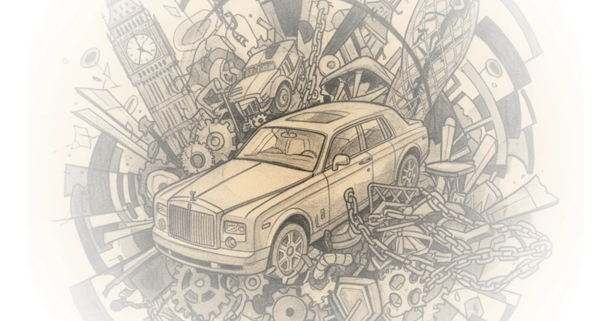 London's luxury car graveyard