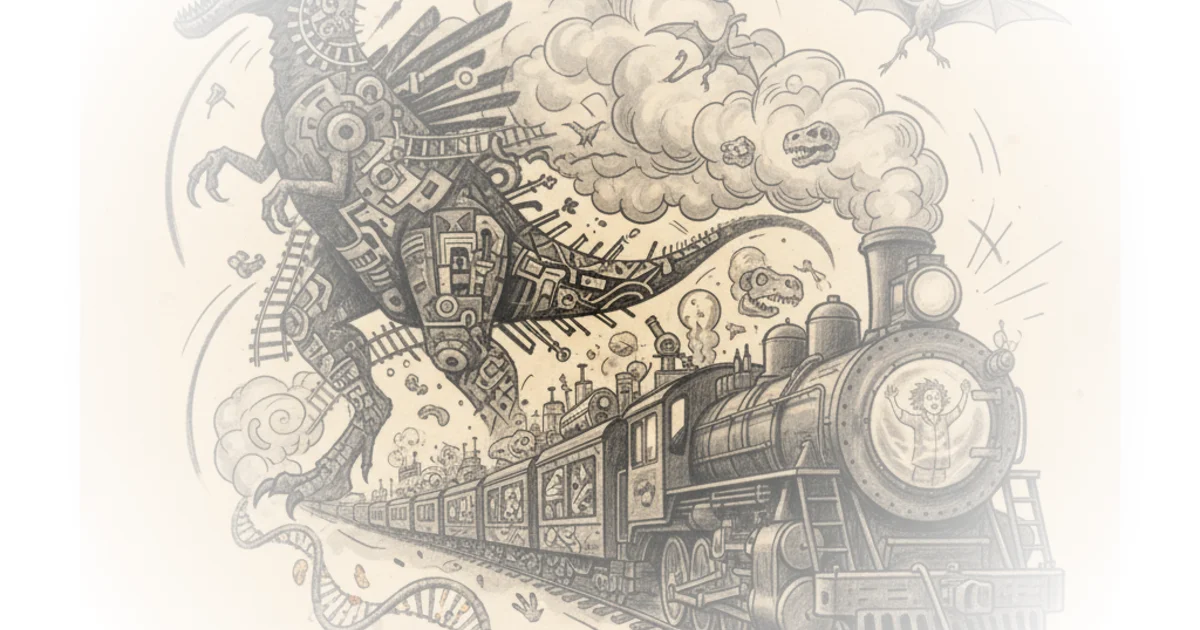 Dinosaurs and trains!