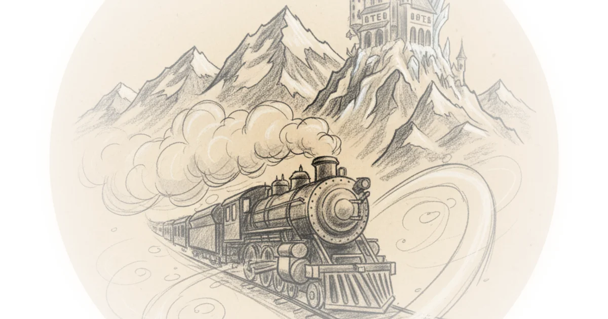 You need a train to get to this hotel