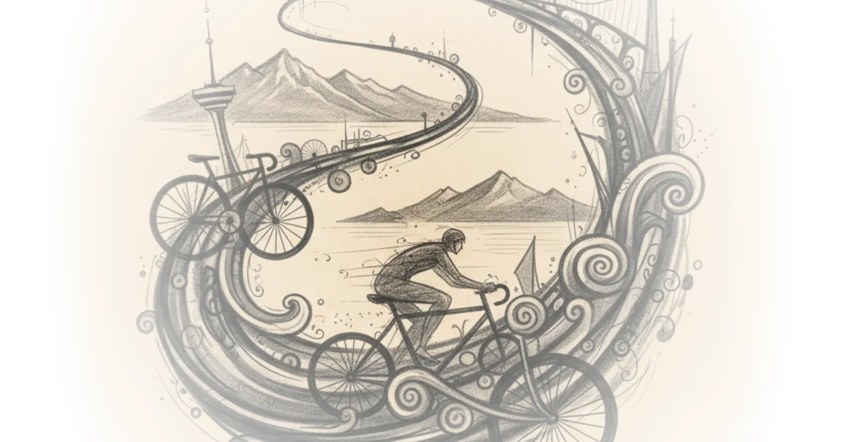 I rode the longest waterfront path in the world