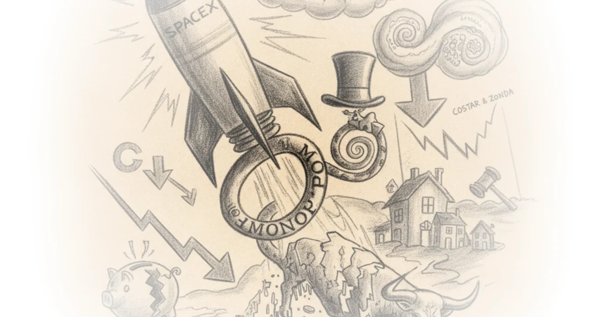 Monopoly Round-Up: After SpaceX goes public, does the stock market finally fall?