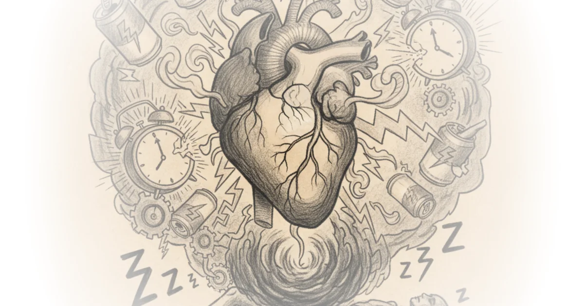 A student drank 2l of energy drink a day. This is what happened to his heart
