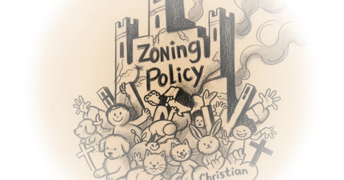 Zoning's war on cuddly animals, cute kids, and Christian charity